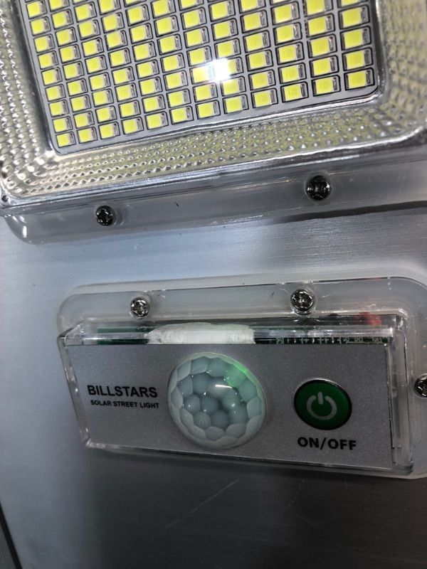 Photo 1 of Commercial Solar Street Light, 10000LM Outdoor LED Street Lights Dusk to Dawn with Motion Sensor and Remote Control, IP65 Waterproof Solar Parking Lot Light for Highway, Community
