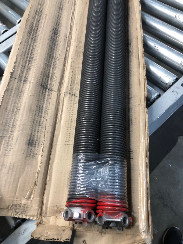Photo 1 of 33"x 3"x3" Torsion Springs in Red Left and Right Wound Pair for Sectional Garage Doors