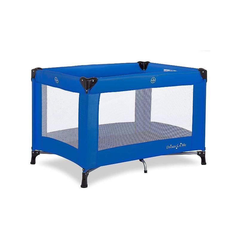 Photo 1 of Dream On Me Nest Portable Play Yard in Royal Blue
