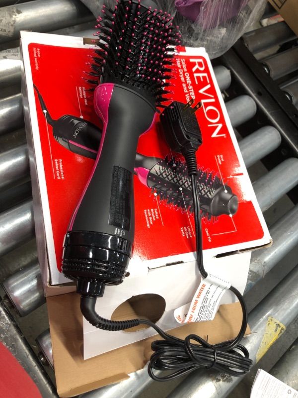 Photo 3 of REVLON One-Step Hair Dryer And Volumizer Hot Air Brush, Black
