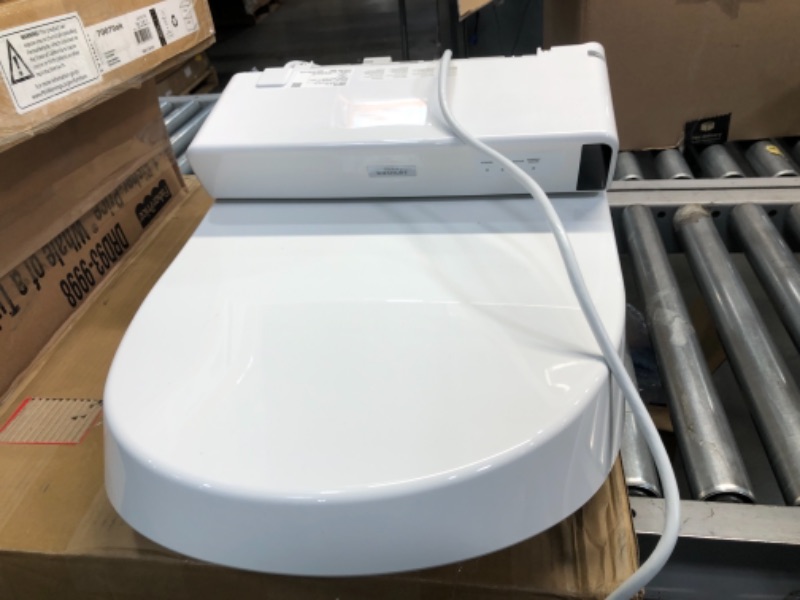 Photo 1 of TOTO WASHLET C200 Electronic Bidet Toilet Seat with PREMIST and SoftClose Lid, Round, Cotton White- SW2043R01