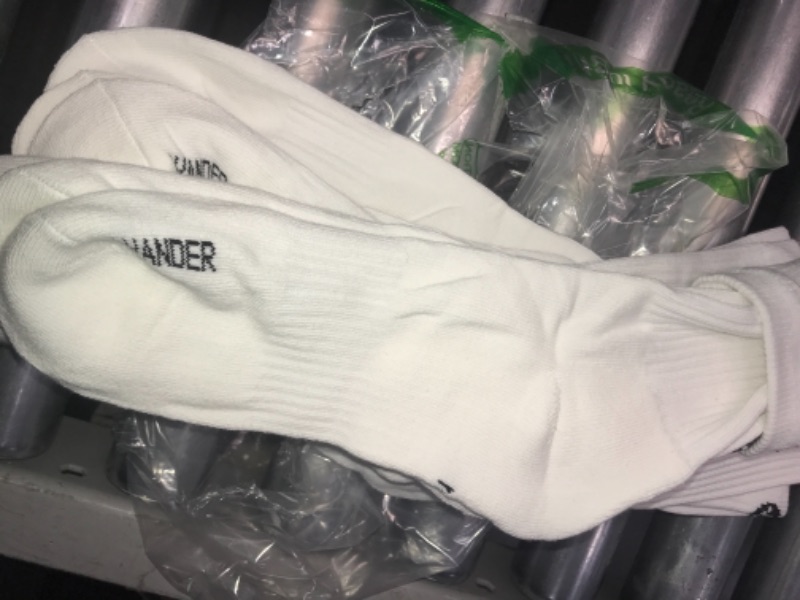 Photo 2 of WANDER Men's Running Crew Socks 6 Pairs Cotton Athletic Socks for Men Cushion Performance Socks 8-12