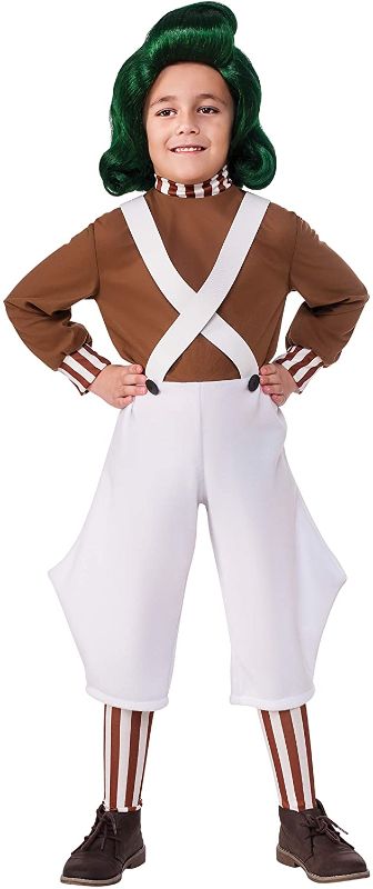 Photo 1 of Rubie's Costume Kids Willy Wonka & The Chocolate Factory Oompa Loompa Value Costume, Medium
