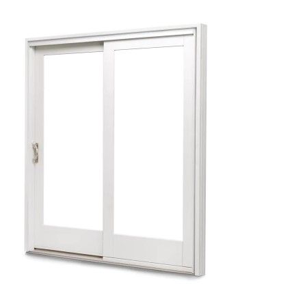 Photo 1 of **parts only *** 75" X 94.5" Frenchwood White/Pine Left-Hand Sliding Patio Door kit 
