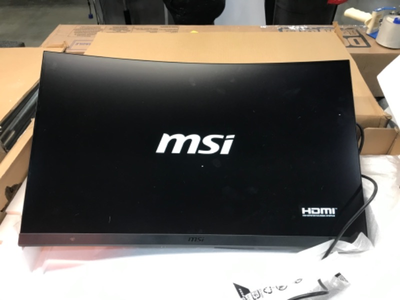 Photo 3 of MSI Optix G32CQ4 QHD 1500R Curvature 16:9 Aspect Ratio Non-Glare Super Narrow Bezel 1ms 2560 x 1440 165Hz Refresh Rate Tilt Adjustment AMD FreeSync 32" Curved Gaming Monitor, Black
