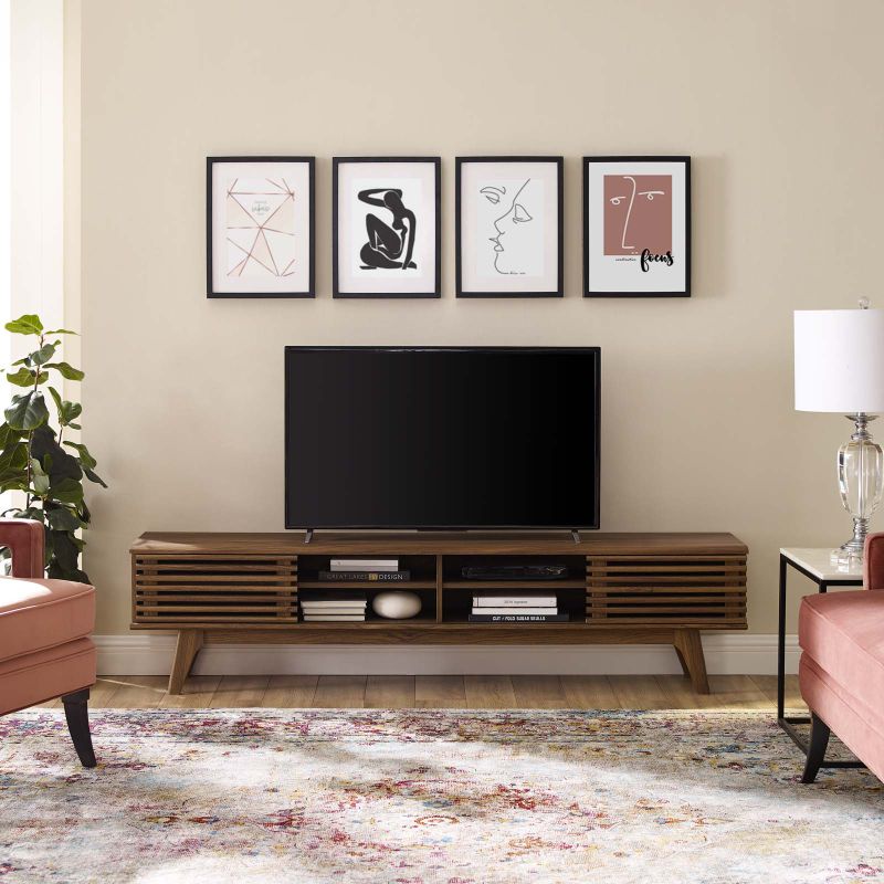 Photo 1 of *Minor bend*
Render 70" Entertainment Center TV Stand in Walnut