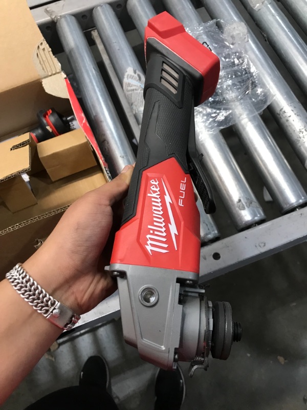 Photo 5 of tool only ! Milwaukee M18 FUEL 18-Volt Lithium-Ion Brushless Cordless 4-1/2 in./5 in. Grinder w/Paddle Switch (Tool-Only)
