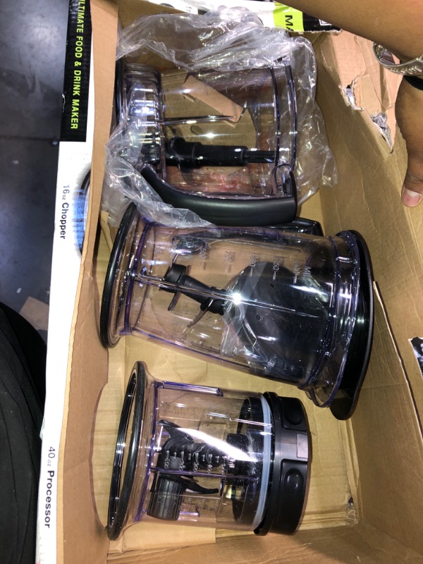 Photo 1 of Ninja QB1004 Blender/Food Processor with 450-Watt Base, 48oz Pitcher, 16oz Chopper Bowl, and 40oz Processor Bowl for Shakes, Smoothies, and Meal Prep
