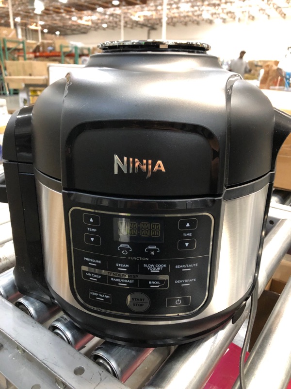 Photo 4 of parts only !!Ninja OS301 Foodi 10-in-1 Pressure Cooker and Air Fryer with Nesting Broil Rack, 6.5 Quart, Stainless Steel
 