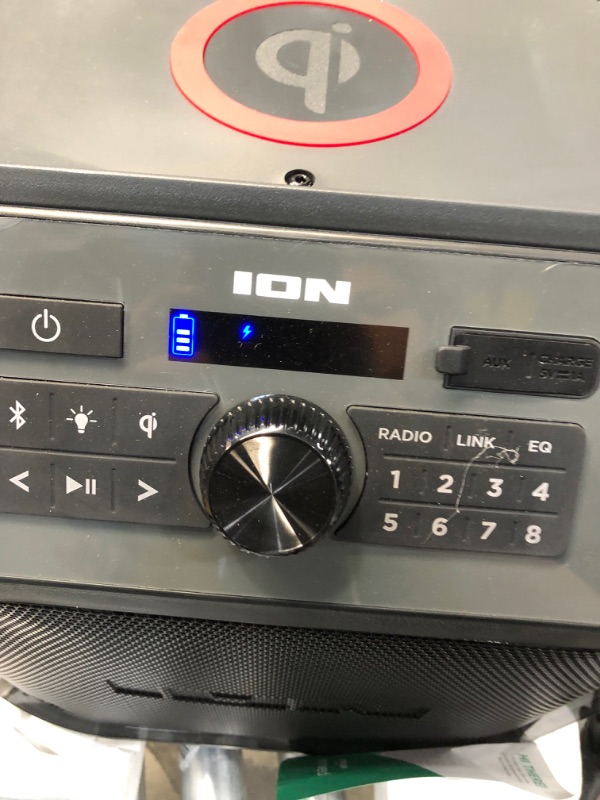 Photo 1 of ION Pathfinder 4 Bluetooth Portable Speaker with Wireless Qi Charging
