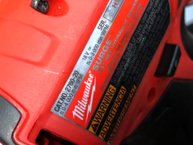 Photo 6 of Milwaukee M18 FUEL SURGE 18-Volt Lithium-Ion Brushless Cordless 1/4 in. Hex Impact Driver (Tool-Only)