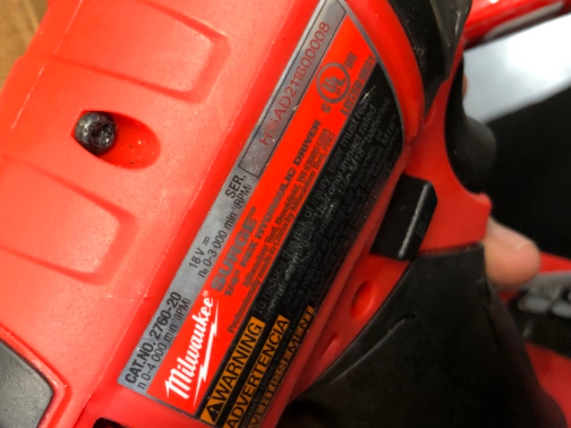 Photo 5 of Milwaukee M18 FUEL SURGE 18-Volt Lithium-Ion Brushless Cordless 1/4 in. Hex Impact Driver (Tool-Only)