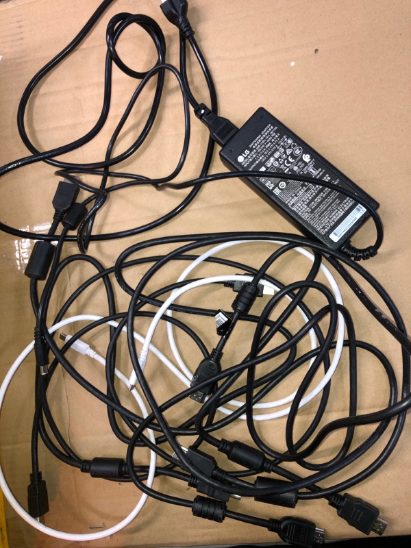 Photo 1 of SOLD AS IS !! bundle of assorted display cables and power cords -NO RETURNS 