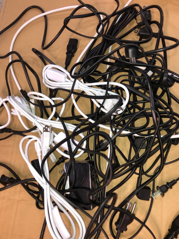 Photo 2 of SOLD AS IS !! bundle of assorted display cables and power cords -NO RETURNS 