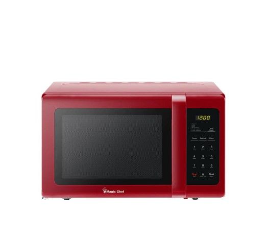 Photo 1 of Magic Chef 0.9 cu. ft. Countertop Microwave in Red