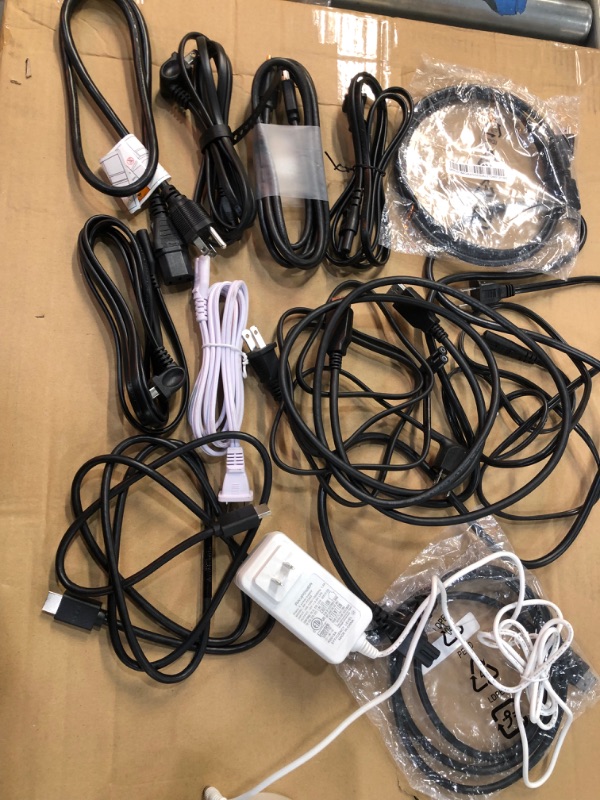 Photo 2 of SOLD AS IS !! bundle of assorted display cables and power cords -NO RETURNS 