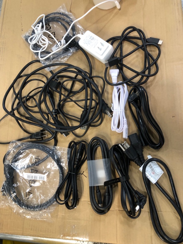 Photo 1 of SOLD AS IS !! bundle of assorted display cables and power cords -NO RETURNS 