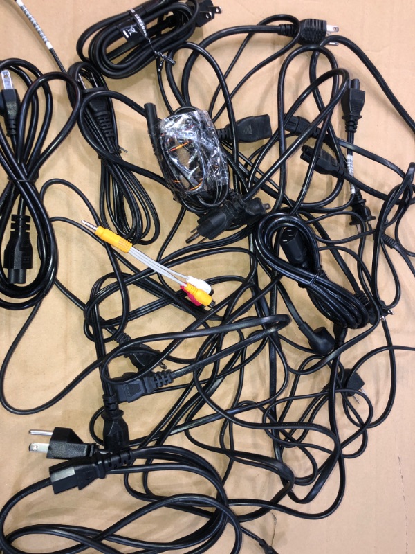 Photo 2 of SOLD AS IS !! bundle of assorted display cables and power cords -NO RETURNS 