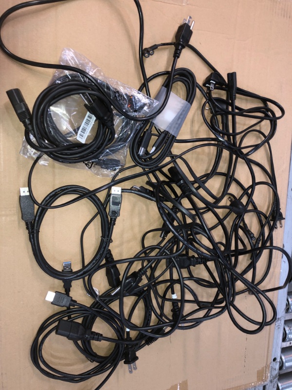 Photo 1 of SOLD AS IS !! bundle of assorted display cables and power cords -NO RETURNS 