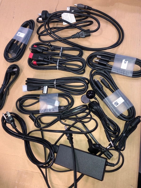 Photo 2 of SOLD AS IS !! bundle of assorted display cables and power cords -NO RETURNS 