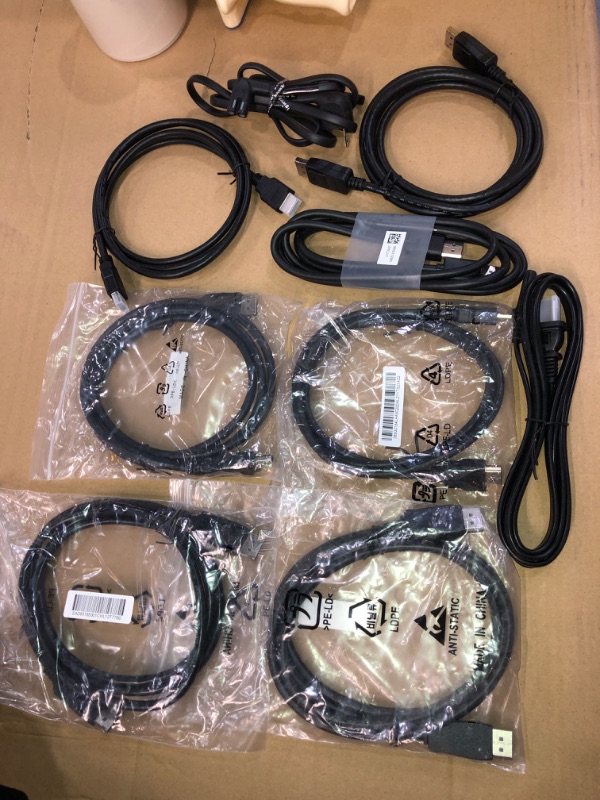 Photo 1 of SOLD AS IS !! bundle of assorted display cables and power cords -NO RETURNS 