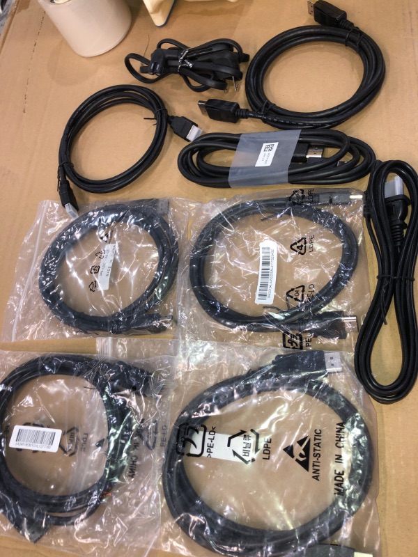 Photo 2 of SOLD AS IS !! bundle of assorted display cables and power cords -NO RETURNS 