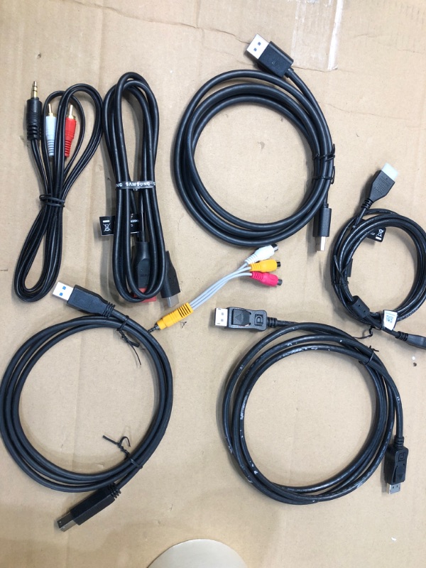 Photo 1 of SOLD AS IS !! bundle of assorted display cables and power cords -NO RETURNS 