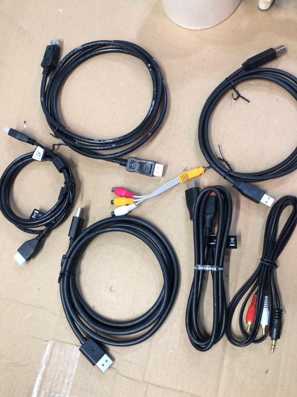 Photo 2 of SOLD AS IS !! bundle of assorted display cables and power cords -NO RETURNS 