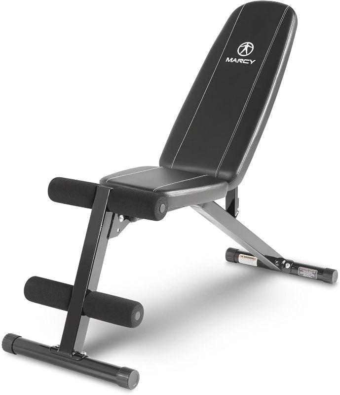 Photo 1 of Marcy Multi-Position Workout Utility Bench for Home Gym Weightlifting and Strength Training SB-10115, Black