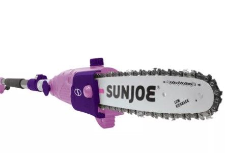 Photo 1 of Sun Joe SWJ803E-PRP Electric Multi-Angle Pole Chain Saw | 10 inch | 8.0 Amp (Purple)
