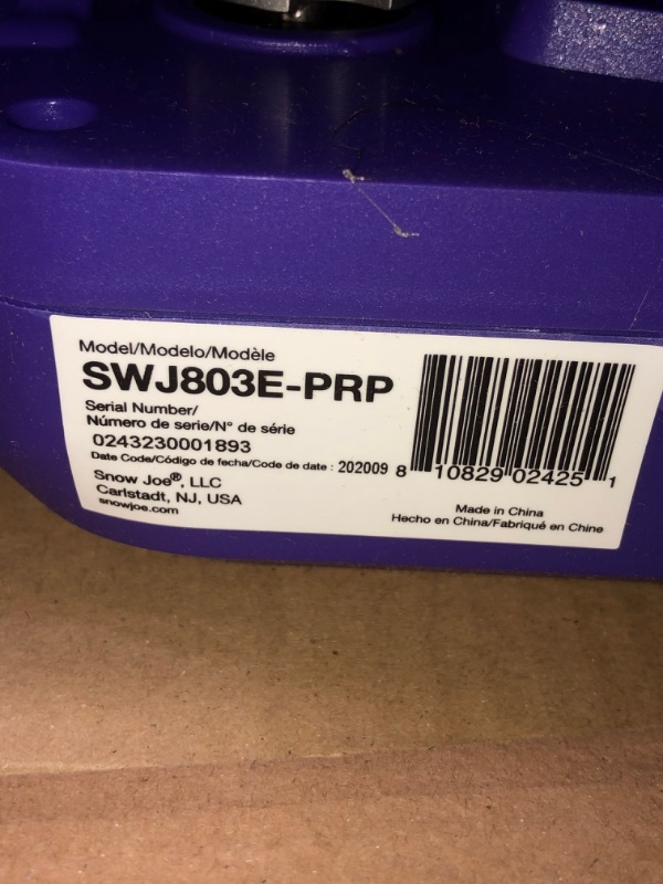 Photo 3 of Sun Joe SWJ803E-PRP Electric Multi-Angle Pole Chain Saw | 10 inch | 8.0 Amp (Purple)
