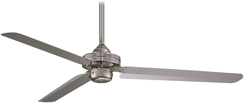Photo 1 of ***PARTS ONLY*** Minka-Aire F729-BN Steal 54 Inch 3 Blade Ceiling Fan in Brushed Nickel Finish
