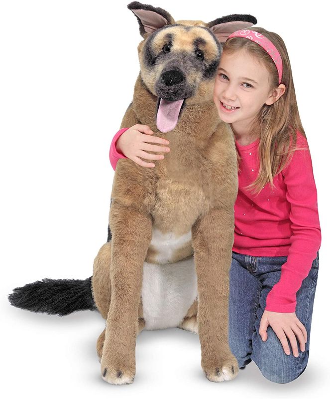 Photo 1 of Melissa & Doug Giant German Shepherd - Lifelike Stuffed Animal Dog