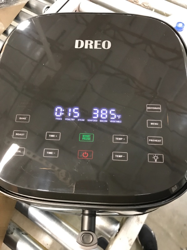 Photo 2 of Dreo Air Fryer, Visible Window, Oilless Electric Cooker with 11 Cooking Functions, 6.8QT, 100 Recipes, 100? to 450?
