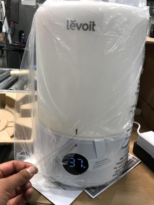 Photo 2 of LEVOIT Humidifiers for Bedroom, Cool Mist Top Fill for Baby Nursery Kids and Plants with Essential Oils, Ultrasonic, Smart Control with Constant Humidity, Super Quiet, Easy Clean, BPA Free, 3L, White
