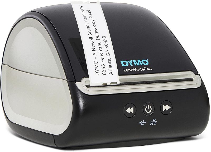 Photo 1 of DYMO LabelWriter 5XL Label Printer, Automatic Label Recognition, Prints Extra-Wide Shipping Labels (UPS, FedEx, USPS) from Amazon, eBay, Etsy, Poshmark, and More, Perfect for eCommerce Sellers
