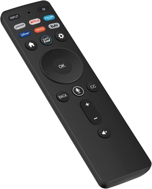 Photo 1 of XRT260 Replace Smart Voice Remote Control fit for Vizio TV V505-J01 M50Q7-J01 V555-J01 M55Q7-J01 M65Q7-J01 P65Q9-J01 M75Q6-J03 with Disney+ Prime Video Peacock Netflix Crackle Tubi App Key-batteries not included 
