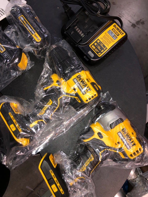 Photo 8 of DEWALT ATOMIC 20-Volt MAX Cordless Brushless Compact Drill/Impact Combo Kit (2-Tool) with (2) 1.3Ah Batteries, Charger & Bag