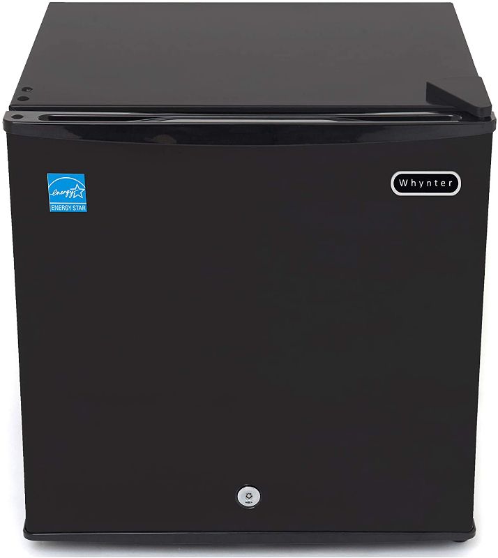 Photo 1 of Whynter CUF-110B Energy Star 1.1 Cubic Feet Upright Lock, Black Freezer
