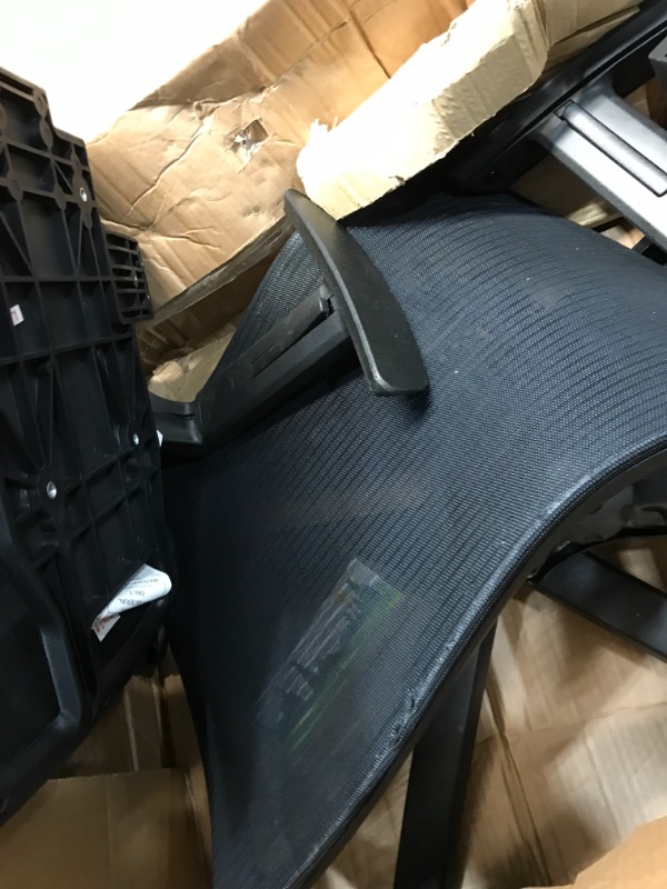 Photo 4 of OFM Essentials Collection Mesh Seat Ergonomic Office Chair with Lumbar Support, in Black -BLK)