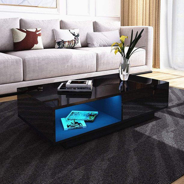 Photo 1 of (stock image for reference only not exact product )
 Coffee Table with Drawers, Living Room Furniture, Black