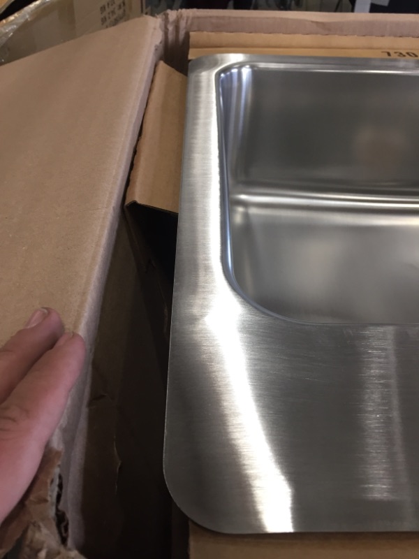 Photo 1 of Dayton Stainless Steel 27" X 22" X 8", Single Bowl Dual Mount Sink, 1 Hole