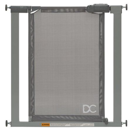 Photo 1 of Delta Children Adjustable Baby Safety Gate - Easy Fit Pressure Mount Design with Walk-Through Door, Grey
