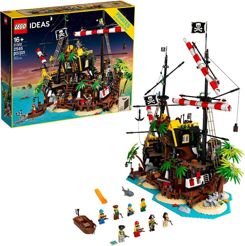 Photo 1 of *PARTS MISSING* LEGO Ideas Pirates of Barracuda Bay 21322 Building Kit, Cool Pirate Shipwreck Model with Pirate Action Figures for Play and Display, Makes a Great Birthday (2,545 Pieces)
