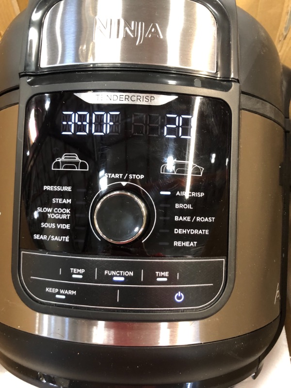 Photo 5 of Ninja Foodi 8-qt. 9-in-1 Deluxe XL Pressure Cooker & Air Fryer - Stainless Steel, One Size , Black
