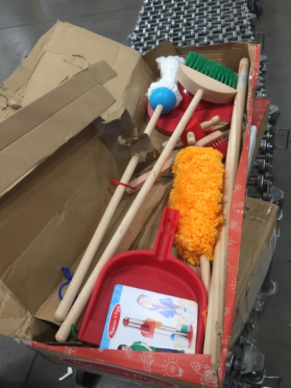 Photo 1 of Melissa & Doug Let's Play House Dust! Sweep! Mop! 6 Piece Pretend Play Set  (DAMAGED SEE PICTURE)
