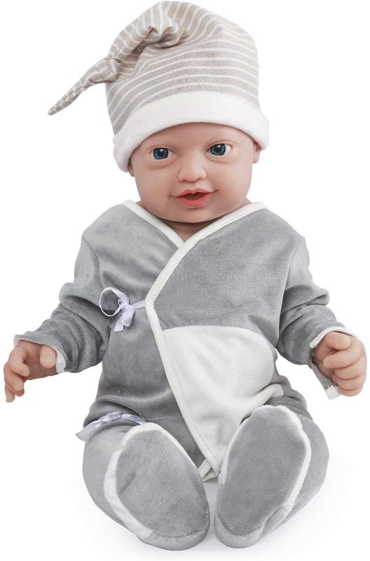 Photo 1 of Vollence 23 inch Full Silicone Baby Doll That Look Real,Not Vinyl Material Dolls,Realistic Reborn Baby Dolls,Lifelike Newborn Baby Dolls,Real Baby Doll - Boy
