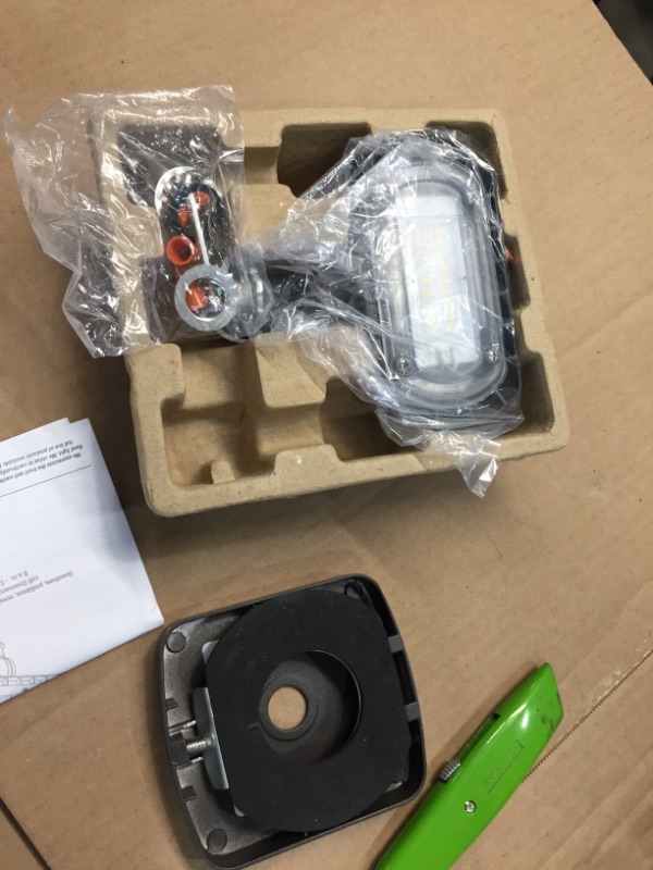 Photo 2 of Commercial Electric 100-Watt Equivalent Integrated Outdoor LED Flood Light and Wall Mount Kit, 1500 Lumens, Outdoor Security Lighting
