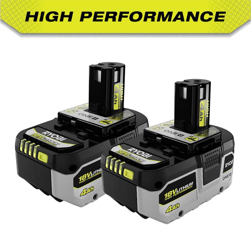 Photo 1 of RYOBI ONE+ 18V HIGH PERFORMANCE Lithium-Ion 4.0 Ah Battery (2-Pack)
