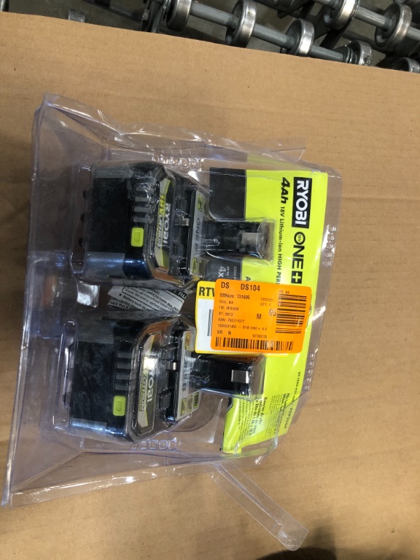 Photo 3 of RYOBI ONE+ 18V HIGH PERFORMANCE Lithium-Ion 4.0 Ah Battery (2-Pack)
